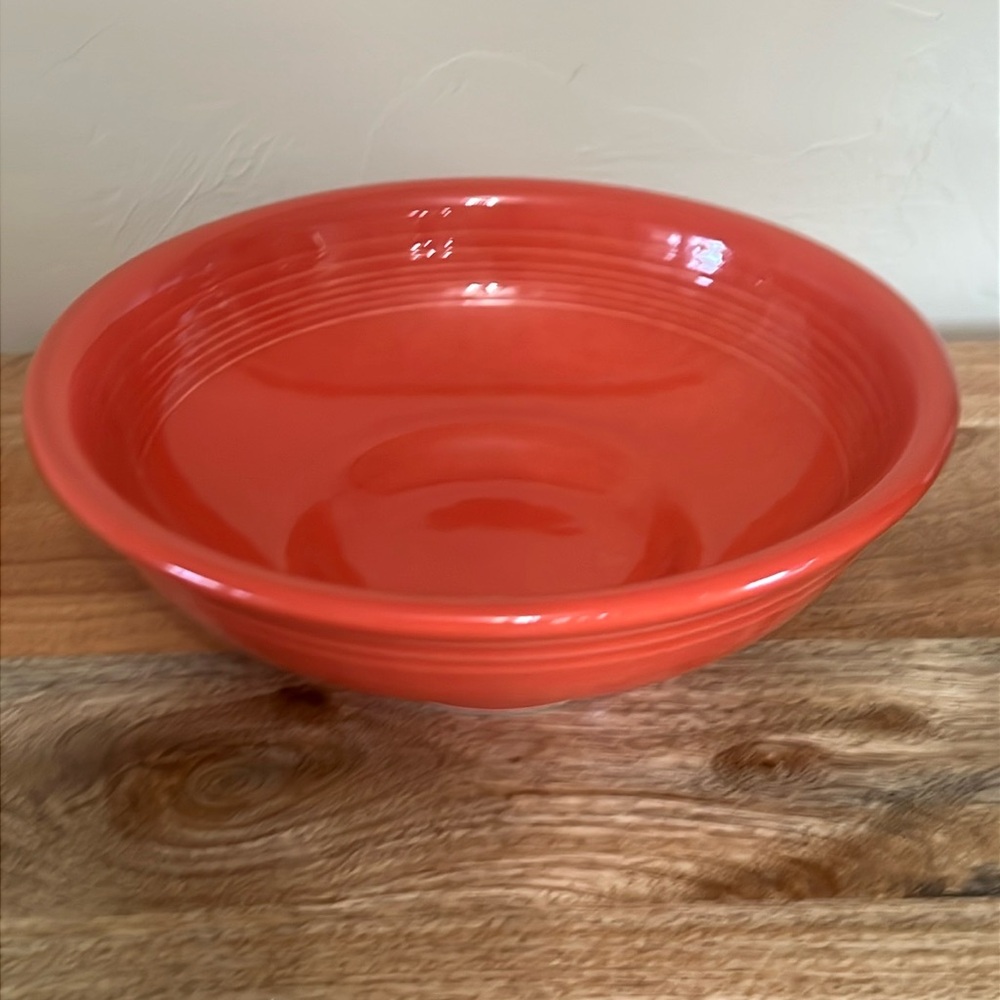 Fiestaware Homer Laughlin China Large Bowl in Persimmon 10” round - Picture 2 of 11